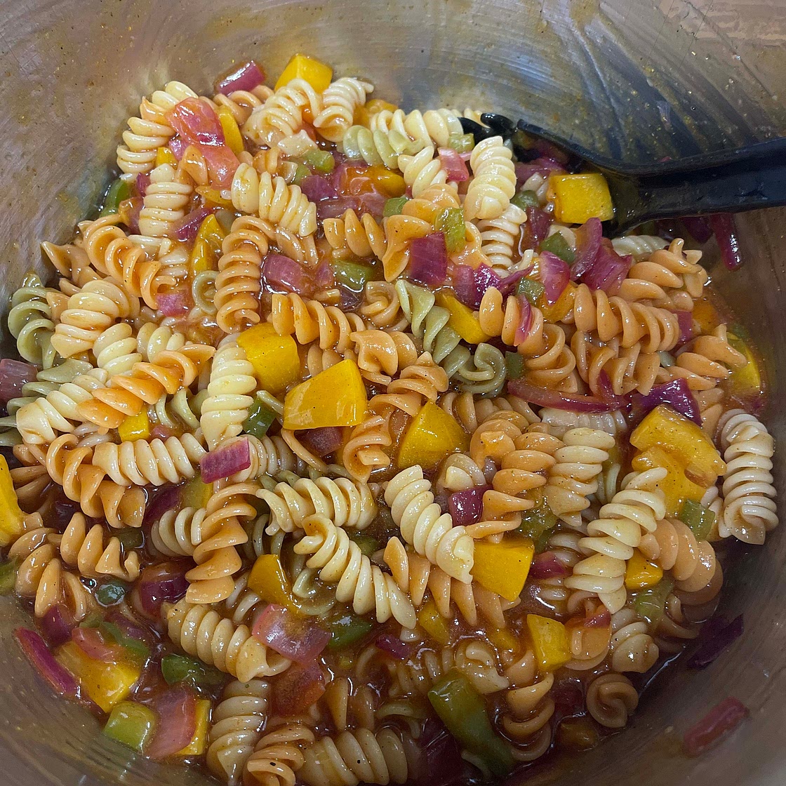 Curry noodle salad