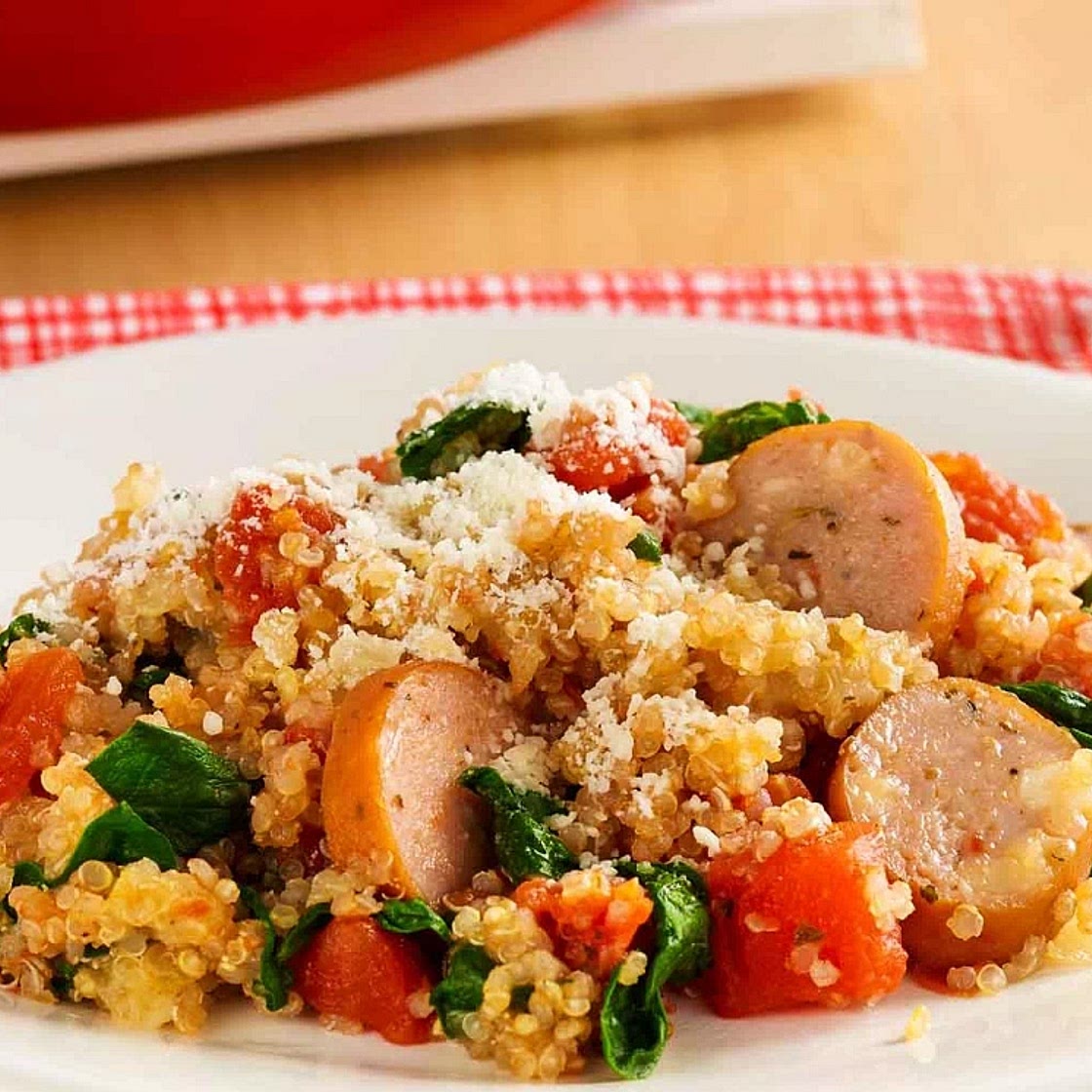 Chicken Sausage and Quinoa Skillet