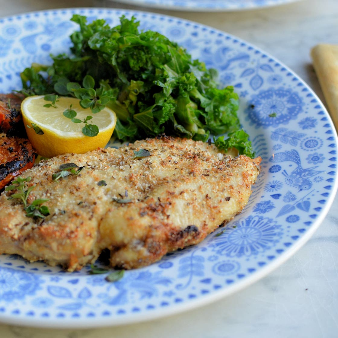 Garlic, Herb and Parmesan Crusted Chicken Schnitzels