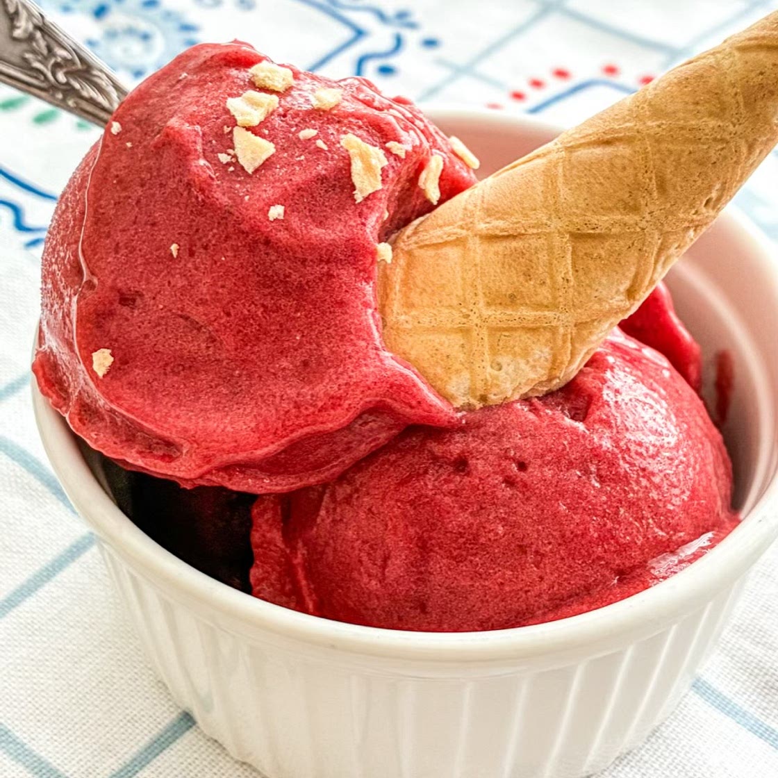 Strawberry Sorbet - Ninja Creami (from frozen fruit)