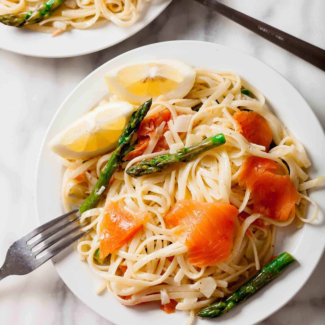 Lemon Salmon Pasta