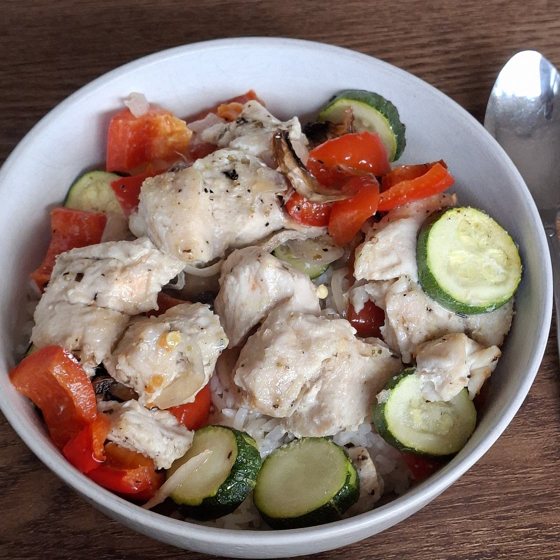 10 Minute Roasted Chicken and Vegetables - Air Fryer Recipe