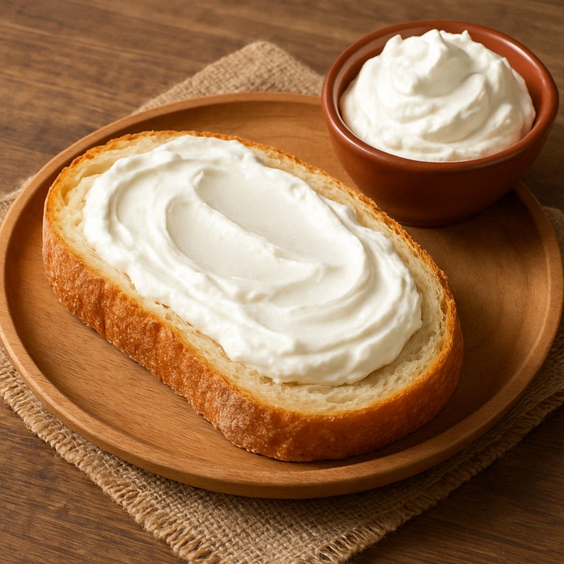 Pan con nata
