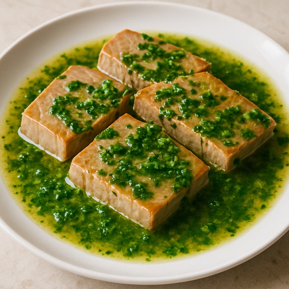 Atún en salsa de perejil