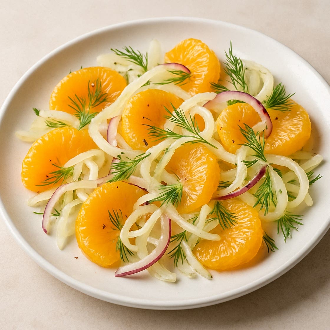 Ensalada de mandarina al hinojo