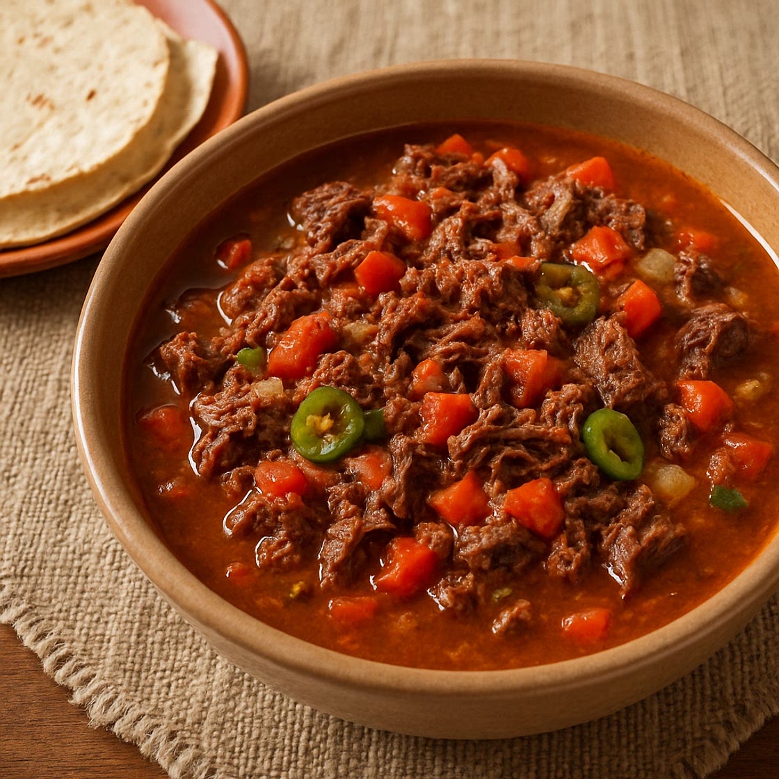 Caldillo de carne seca