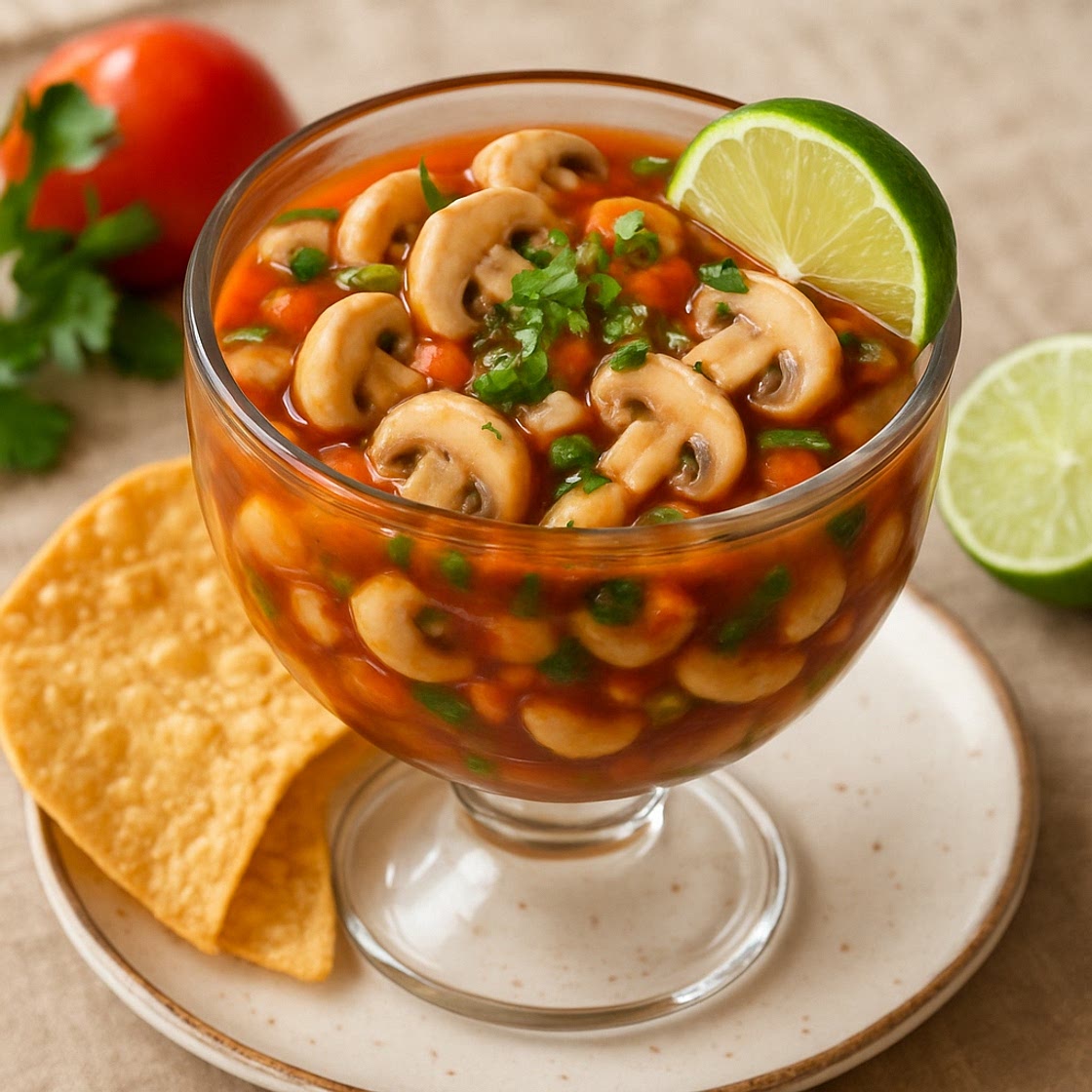 Coctel de champiñones