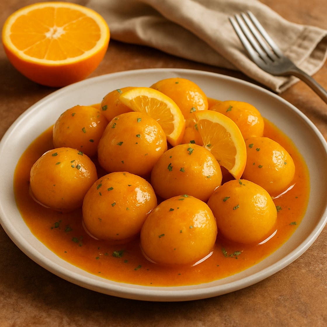 Papas a la naranja
