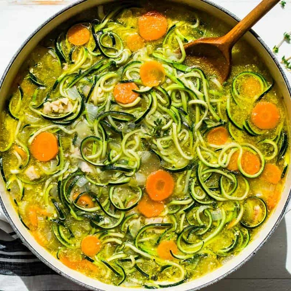Homemade Chicken Zucchini Soup