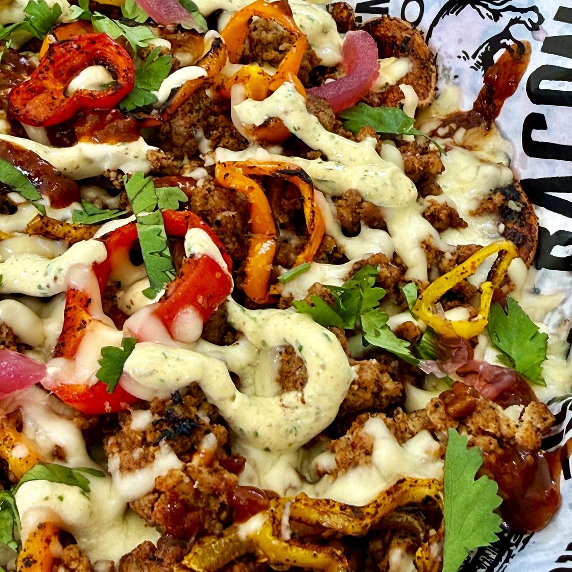 Blackstone Taco Loaded Sweet Potato Nachos