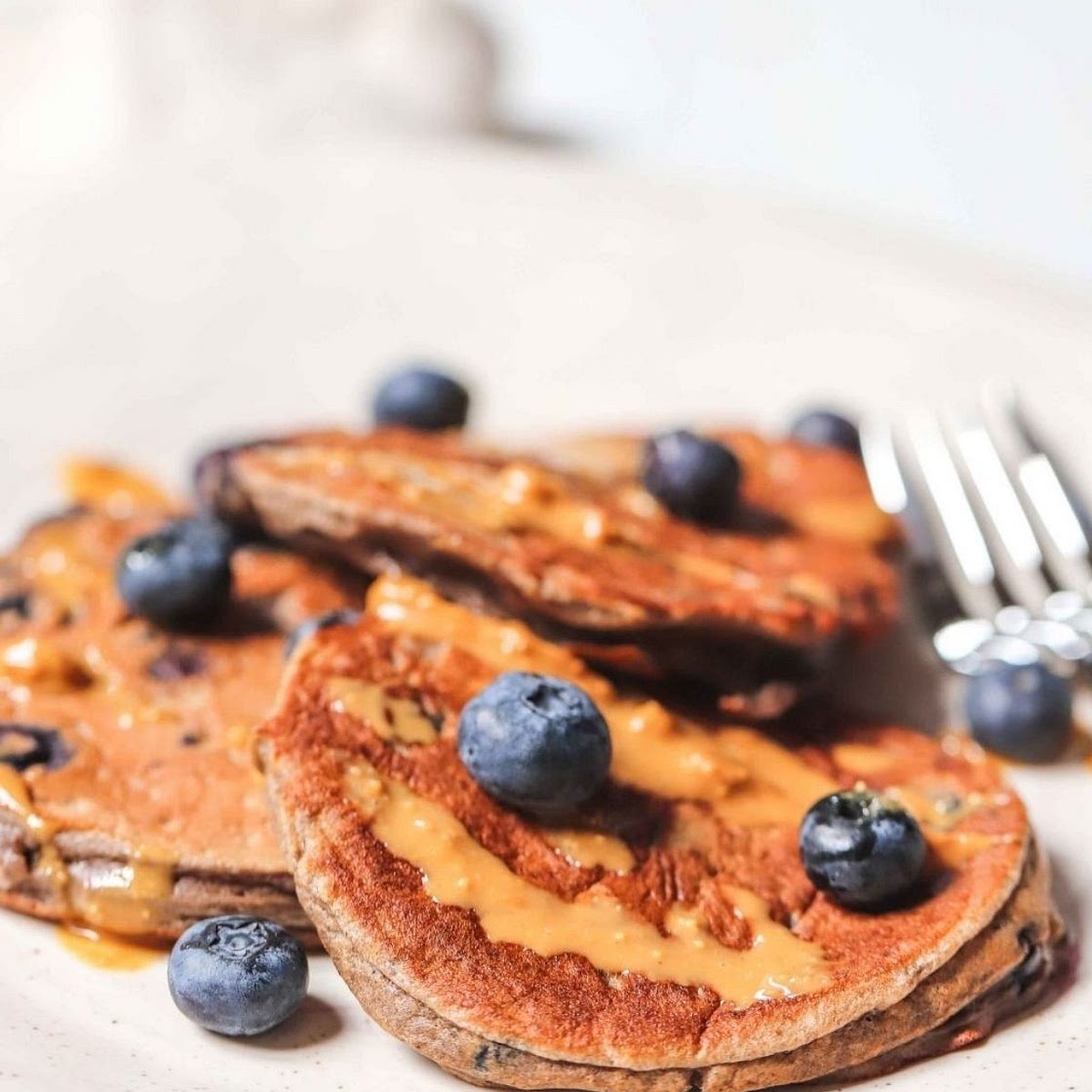 The Best Blueberry Protein Pancakes