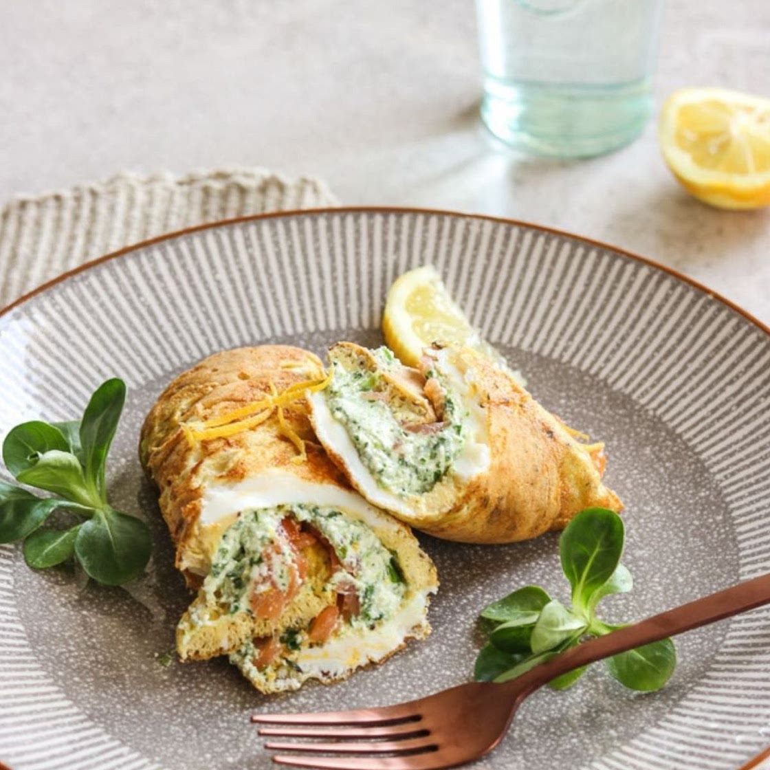 Stuffed Omelet Roll-Ups