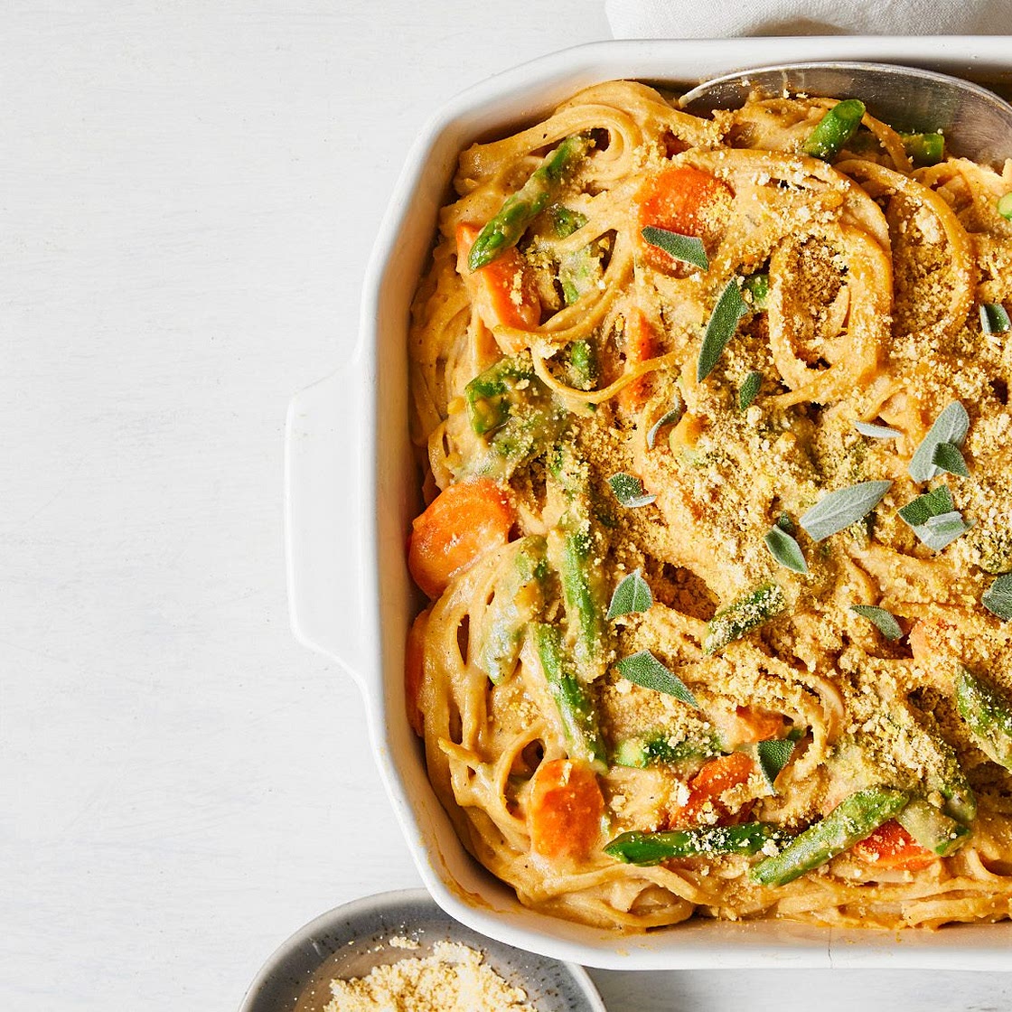 Pumpkin Alfredo Casserole