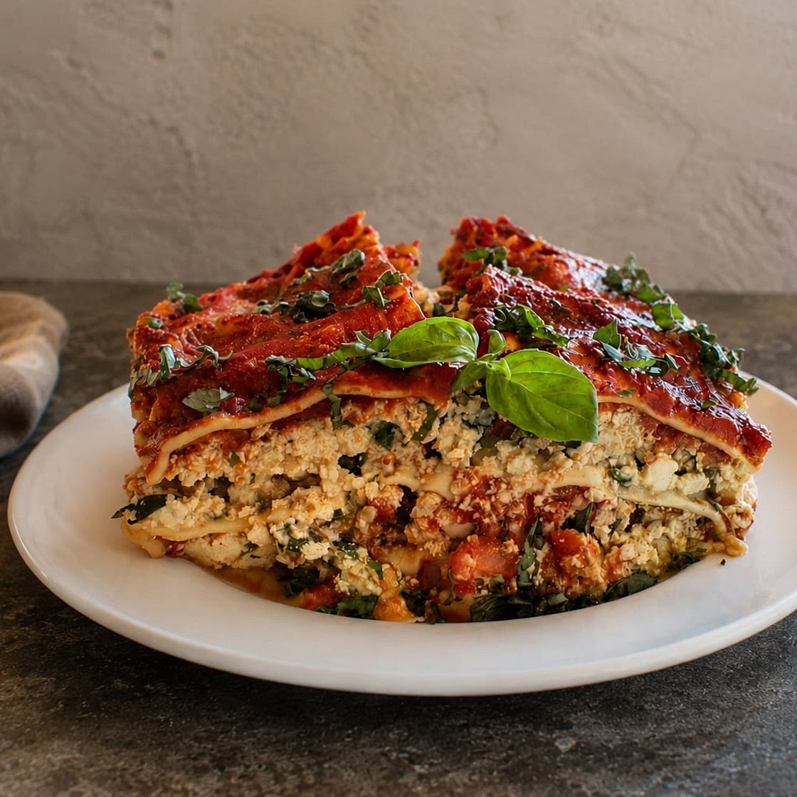 Tofu-Spinach Lasagna