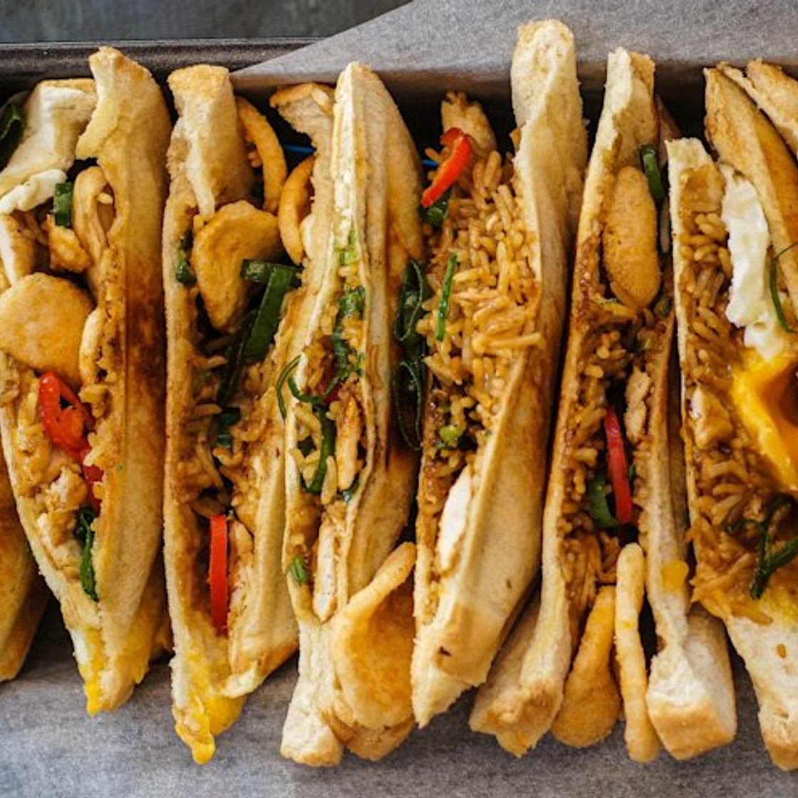 Nasi goreng jaffles