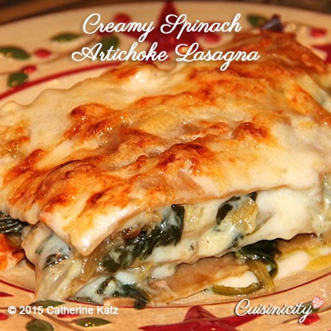 Creamy Spinach Artichoke Lasagna