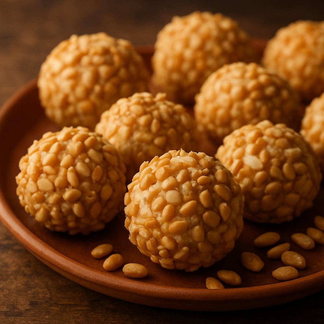 Bolas de queso con maní