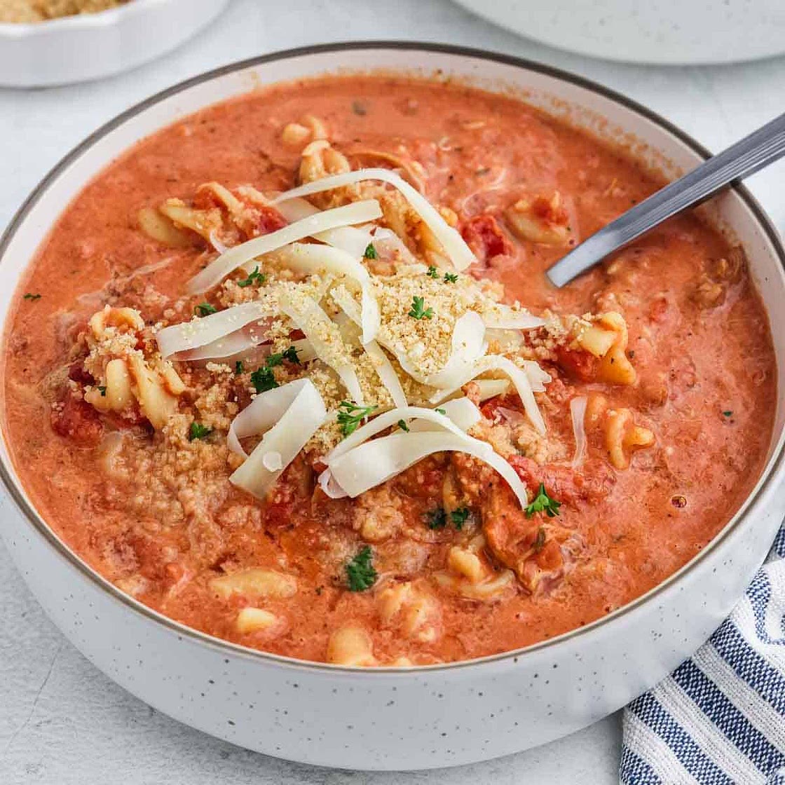 Crockpot Chicken Parmesan Soup Recipe