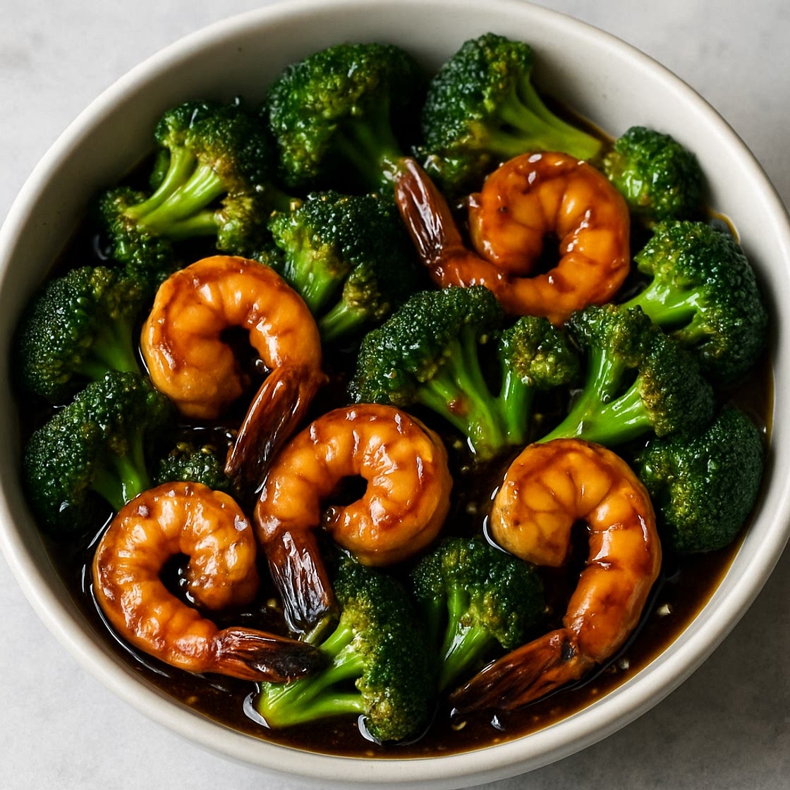 Teriyaki Shrimp and Broccoli