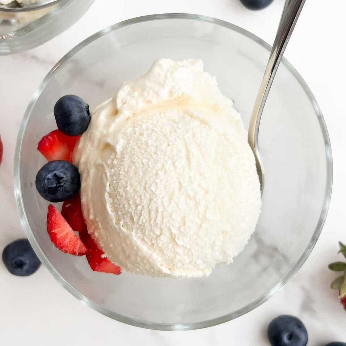 No Egg Vanilla Ice Cream