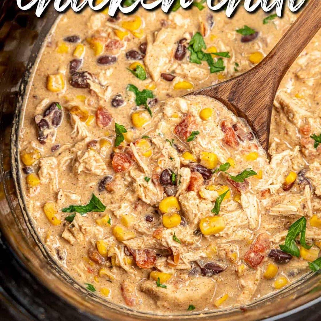 Slow Cooker Cream Cheese Chicken Chili