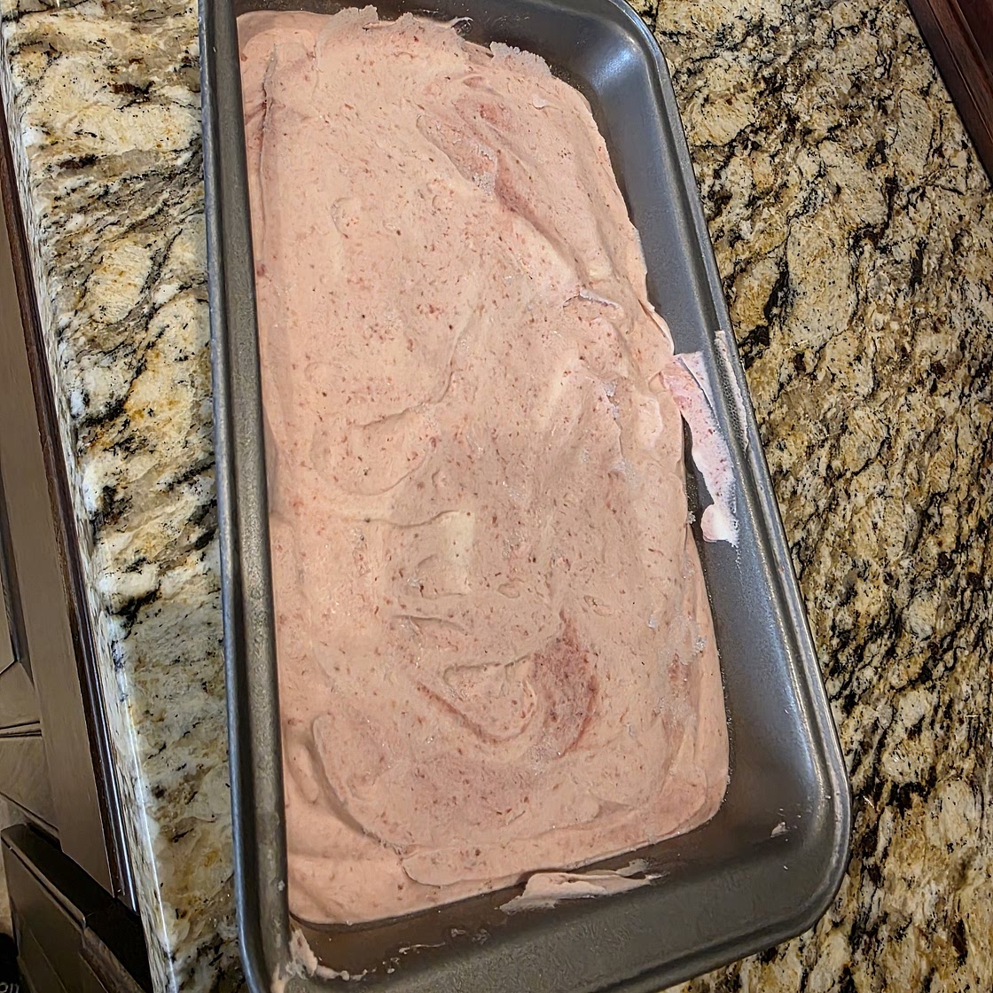 No Churn Strawberry Ice Cream