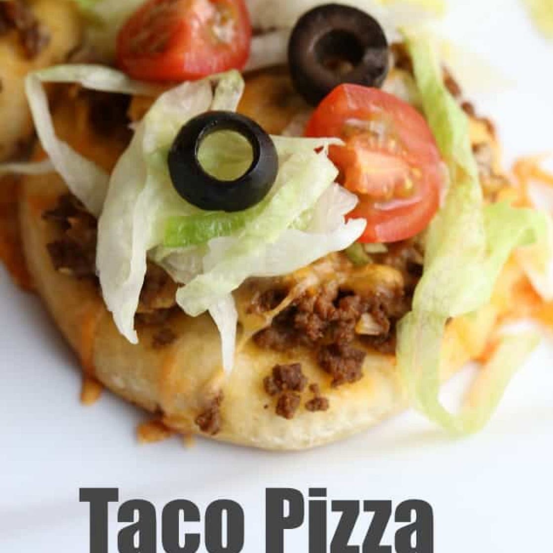 Taco Pizza mini's made with biscuits