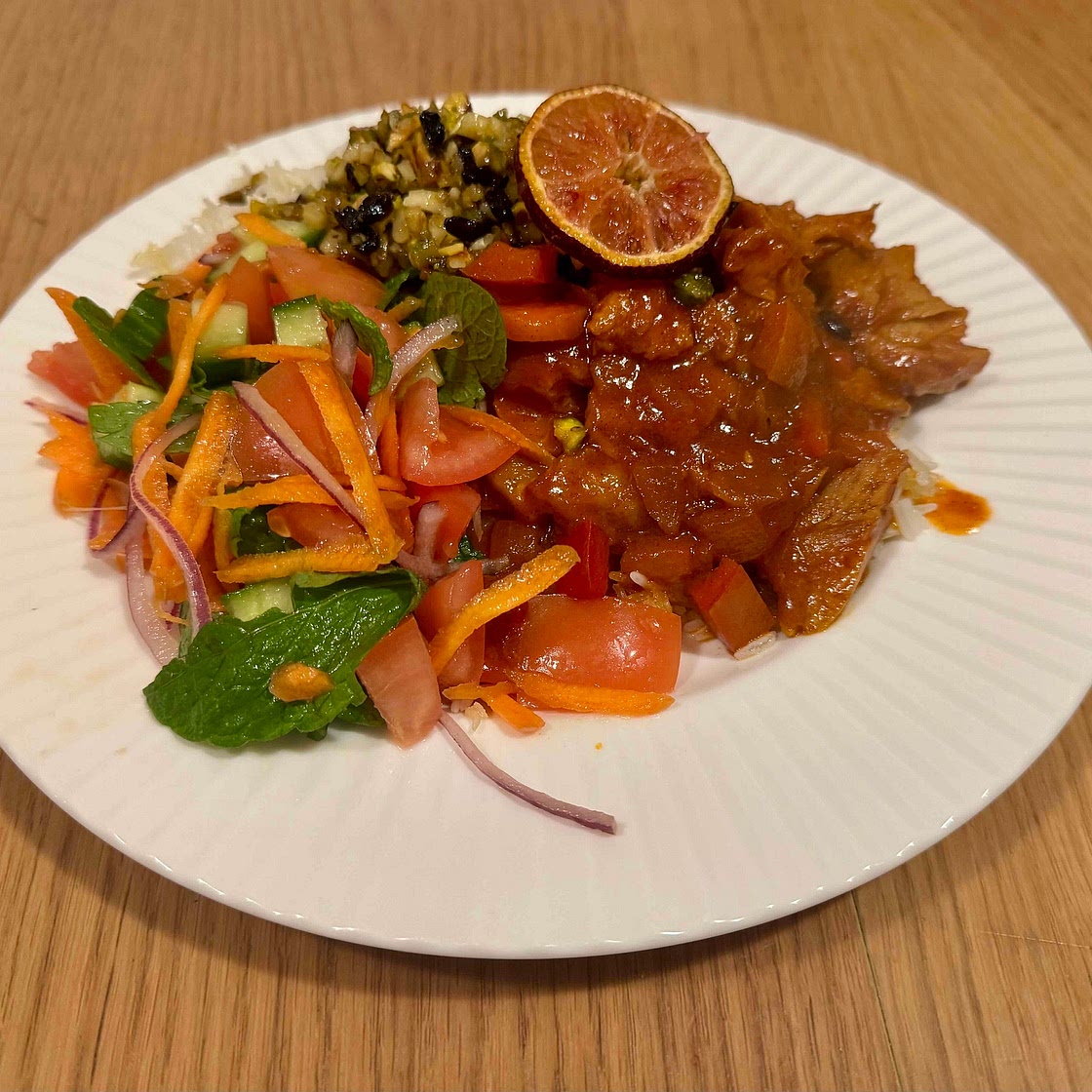 129. Zereshk Polo with Shirazi Salad
