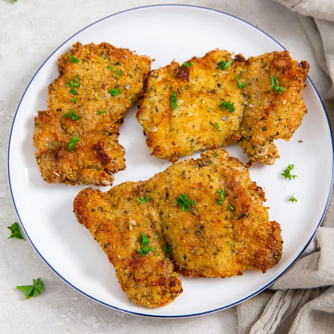 Air Fryer Breaded Chicken Thighs