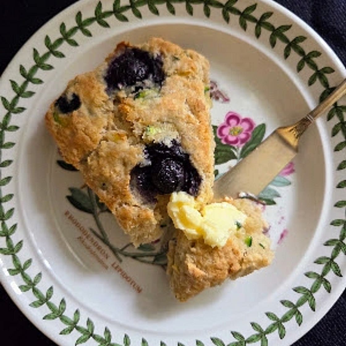 Zucchini Blueberry Scones