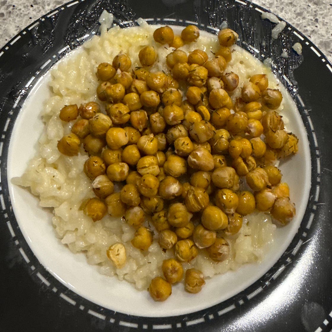 Lemon Risotto with Herb Roasted Chickpeas