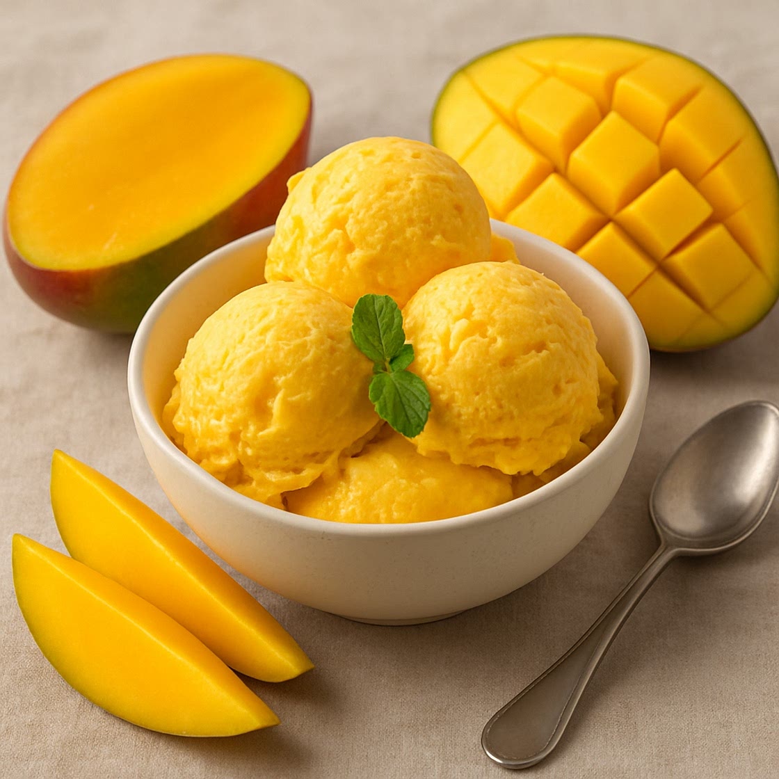 Helado de mango