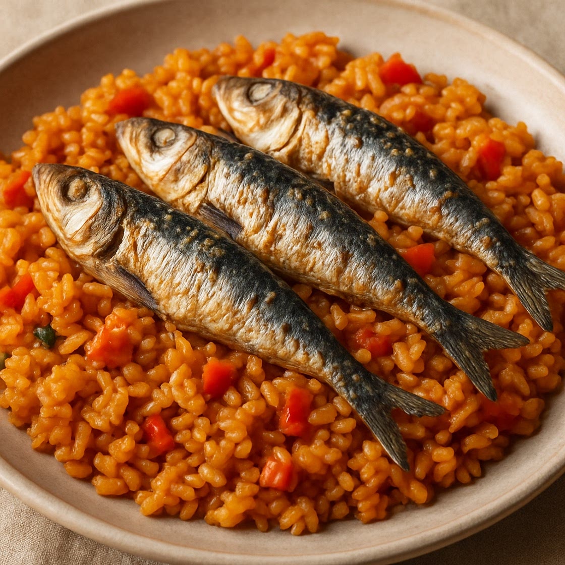Arroz con sardina
