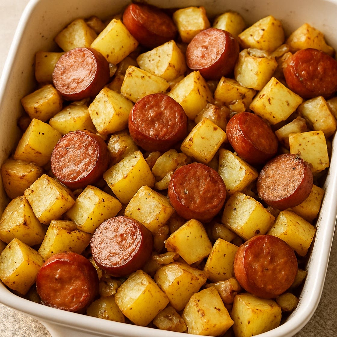 Smoked Sausage & Potato Bake