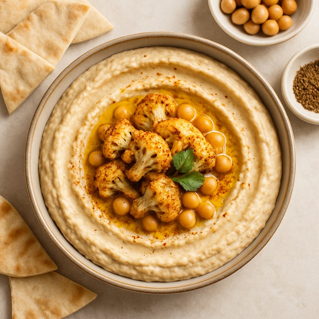 Roasted Cauliflower Hummus