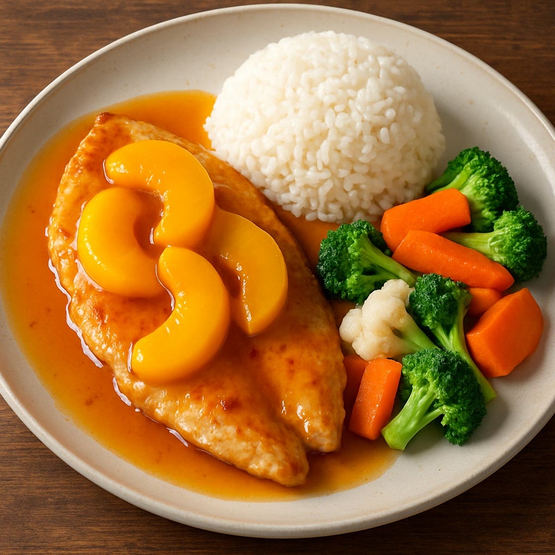 Filete de Pescado al Durazno