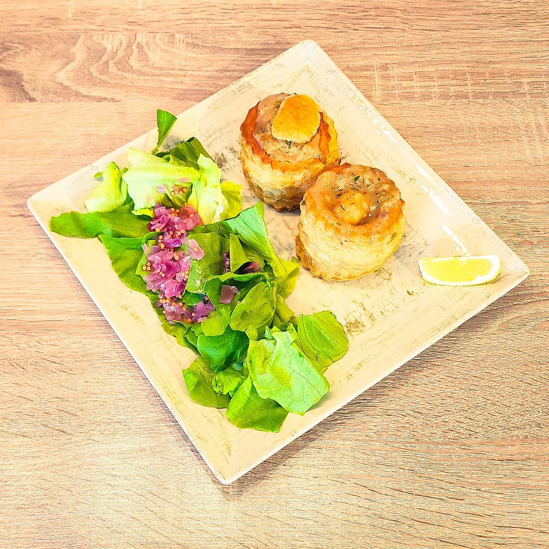 Vol-au-vents aux crevettes