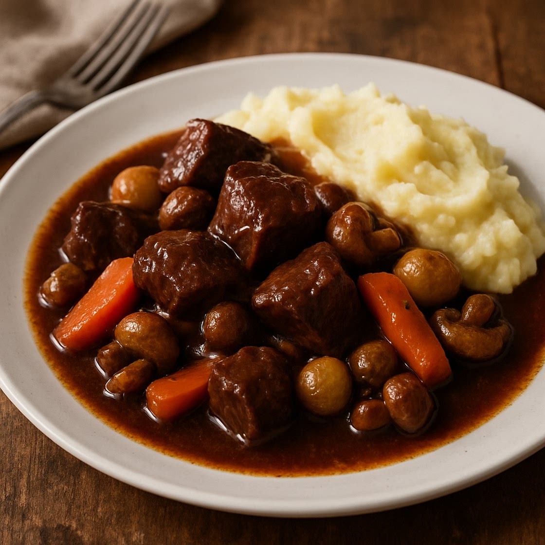 Carne a la borgoña