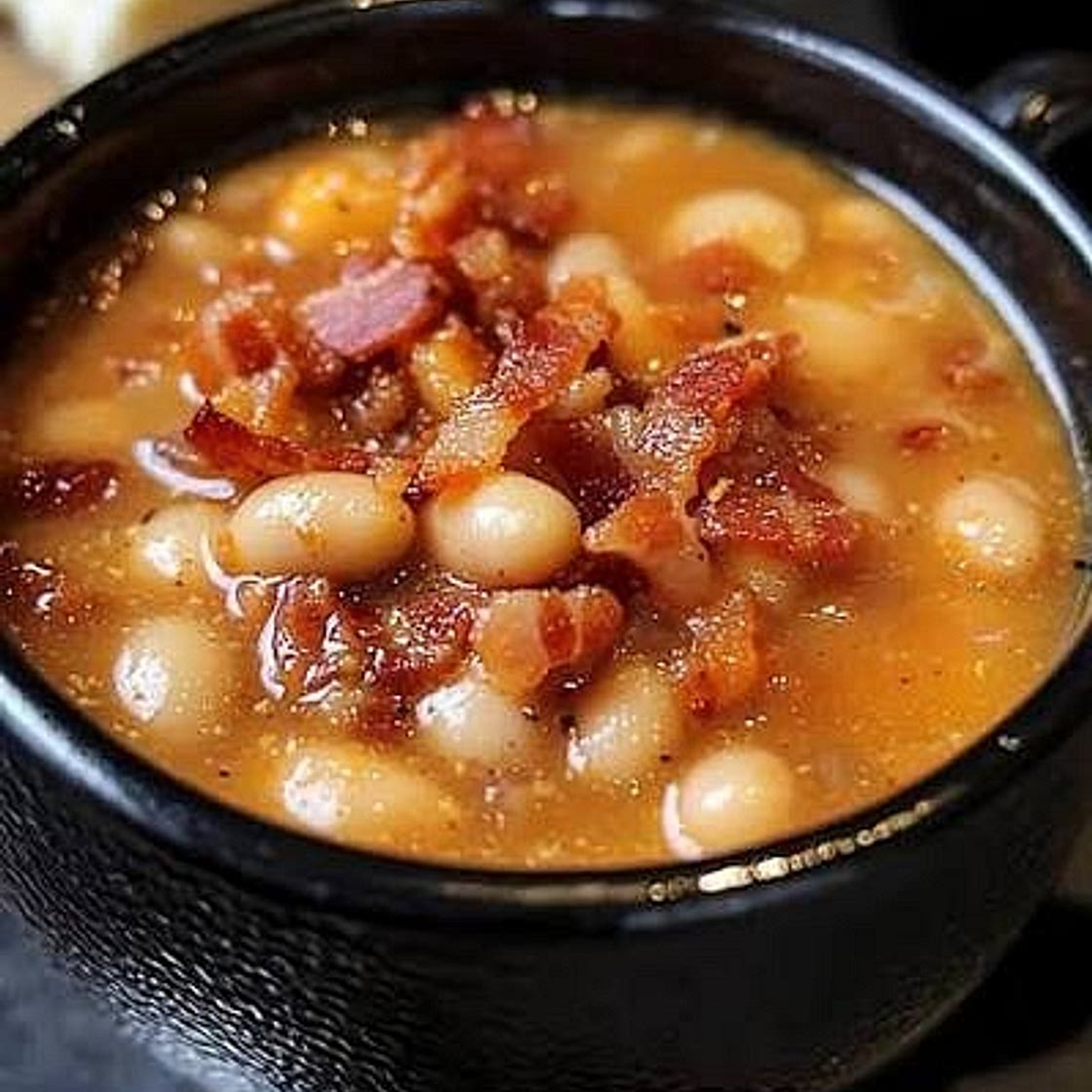 Smoked Bacon, Rosemary & Northern Bean Soup