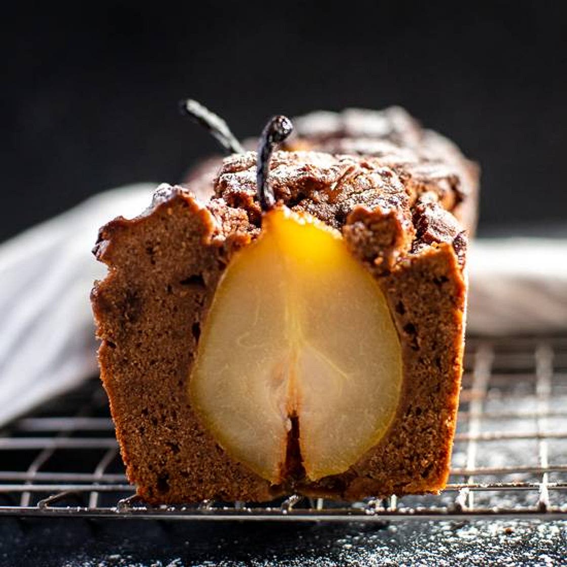 Chocolate Spiced Pear Cake