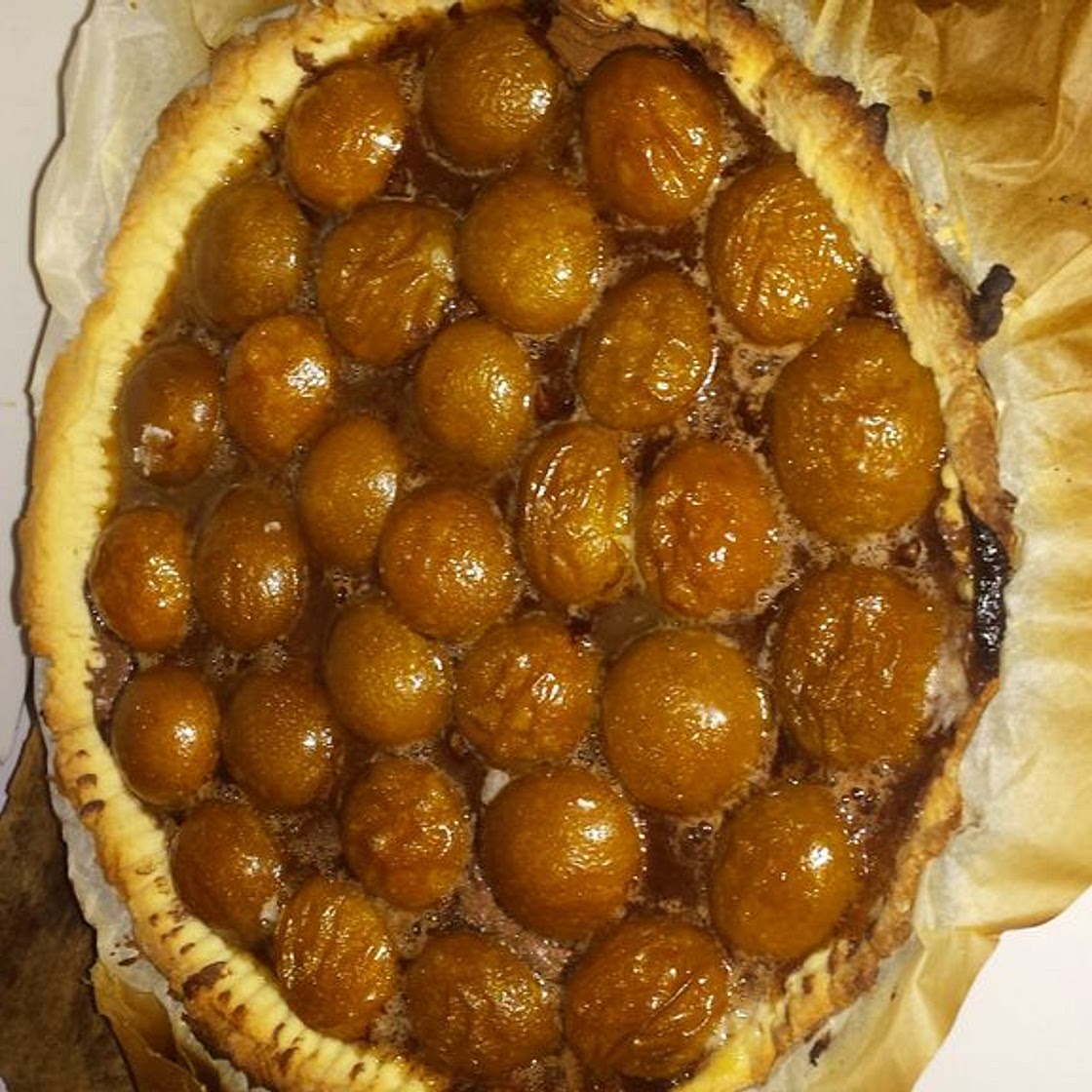 Tarte prunes Nutella
