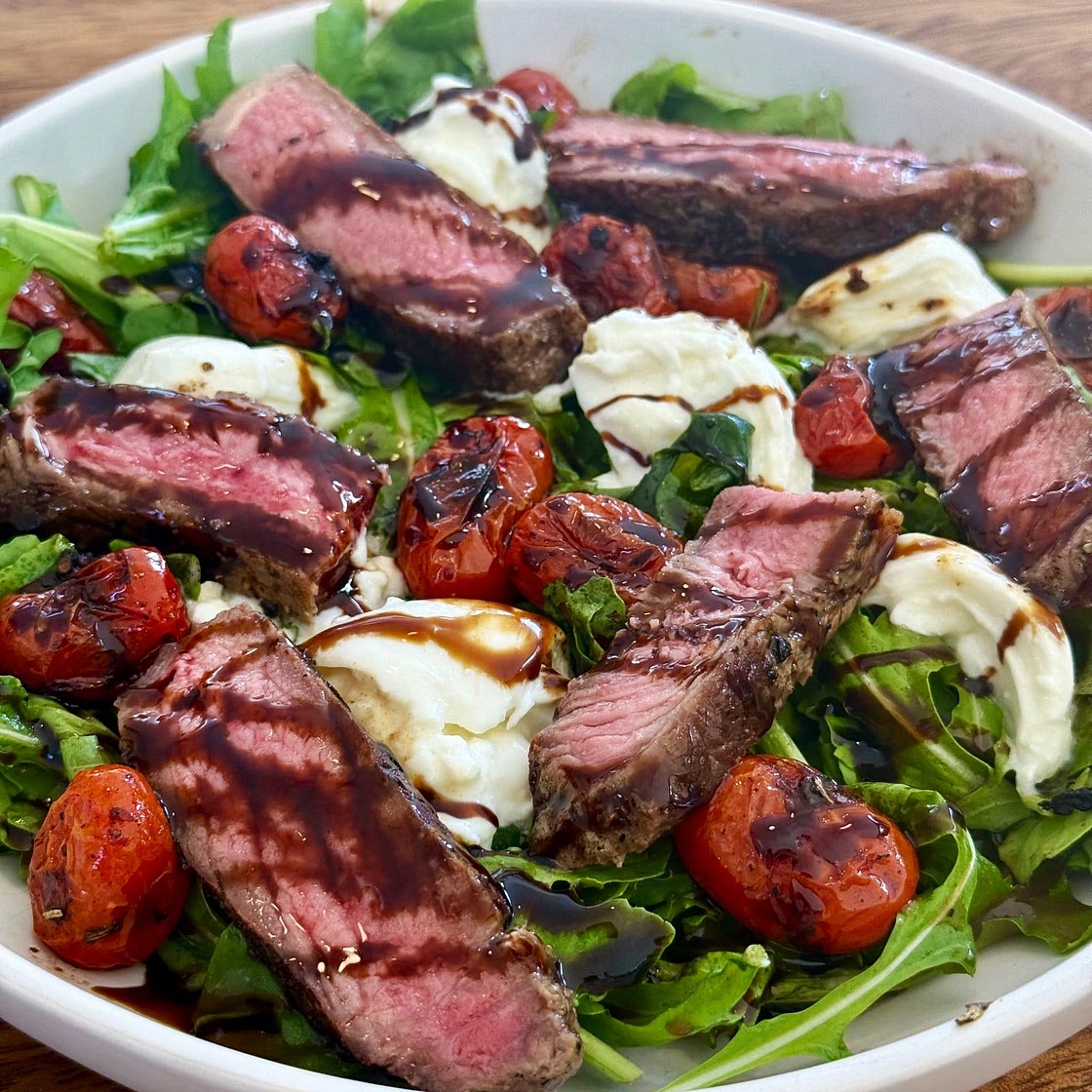 Steak Caprese Arugula Salads