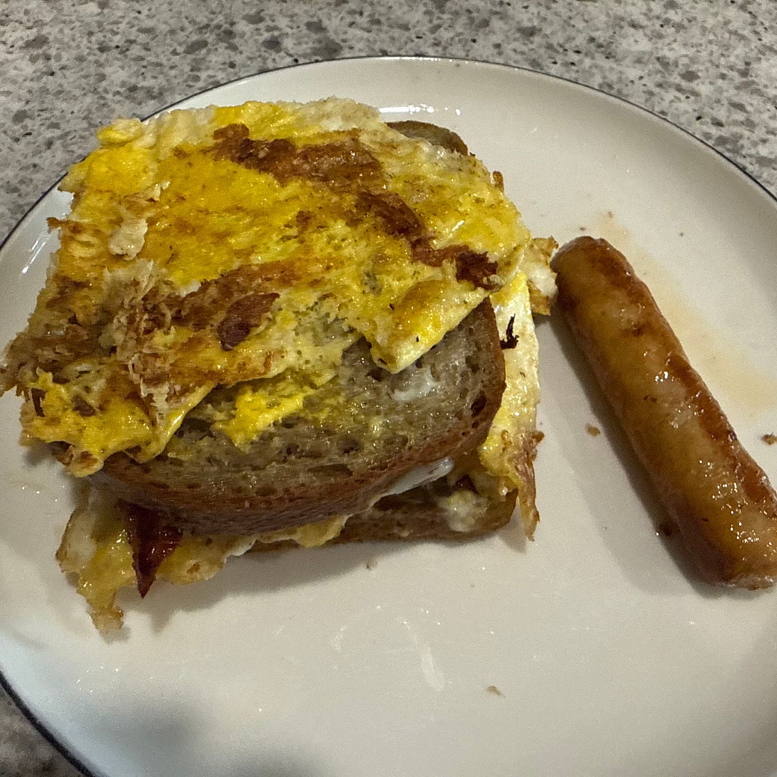 Bacon, Egg & Cheese Skillet Breakfast Sandwich