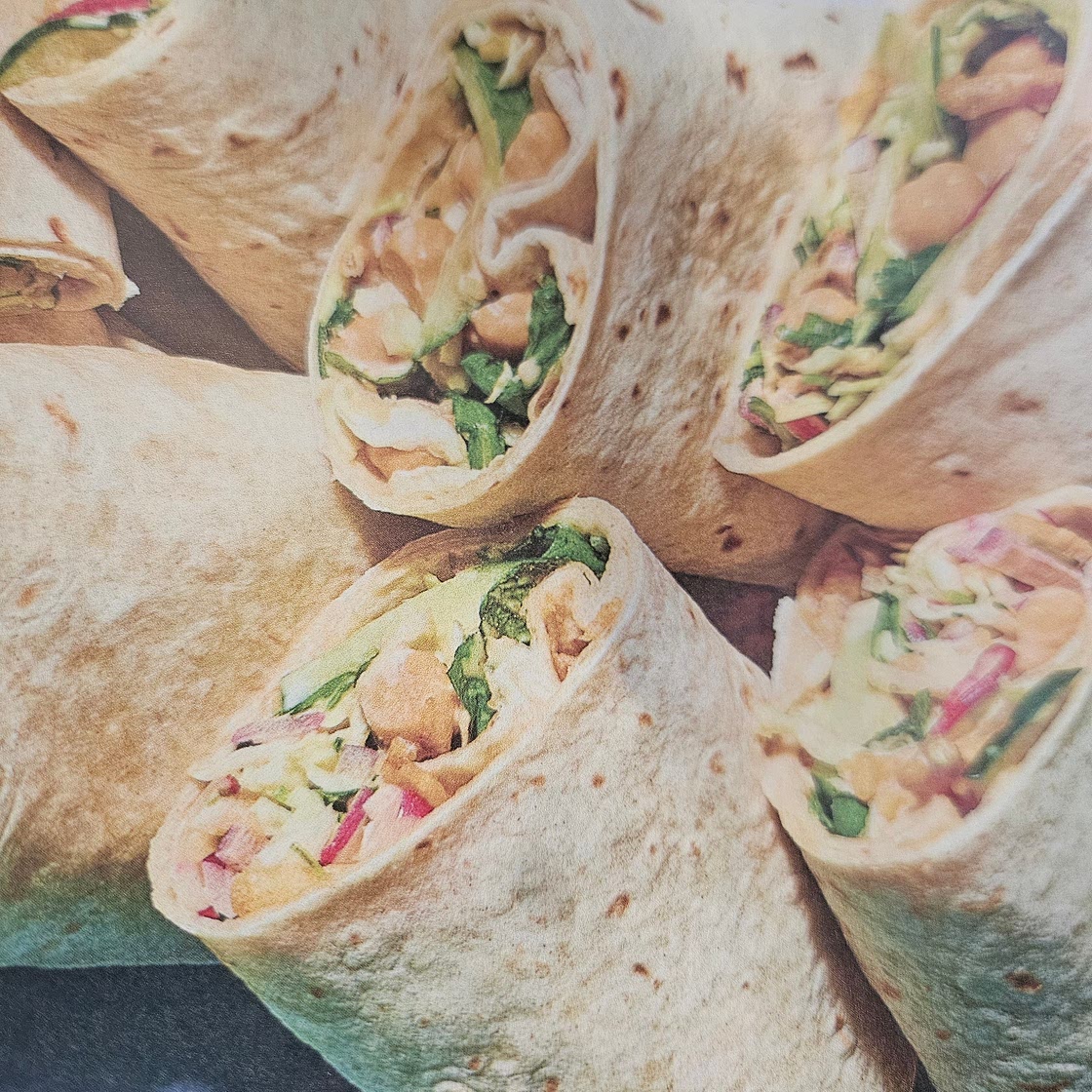 Chickpea Salad Wrap with Chili-Garlic Dressing