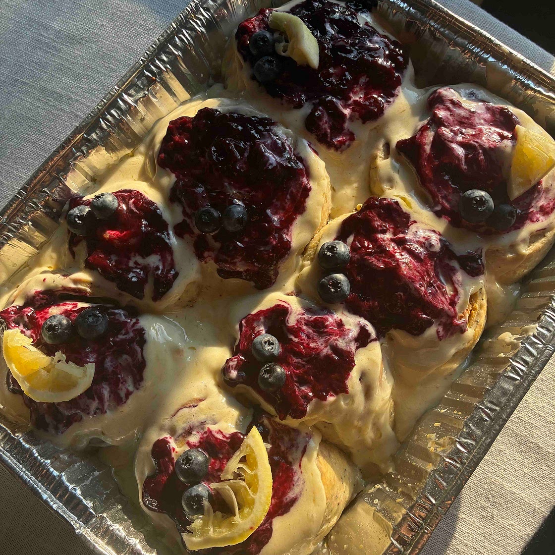 Lemon Blueberry Rolls🫐 🍋 