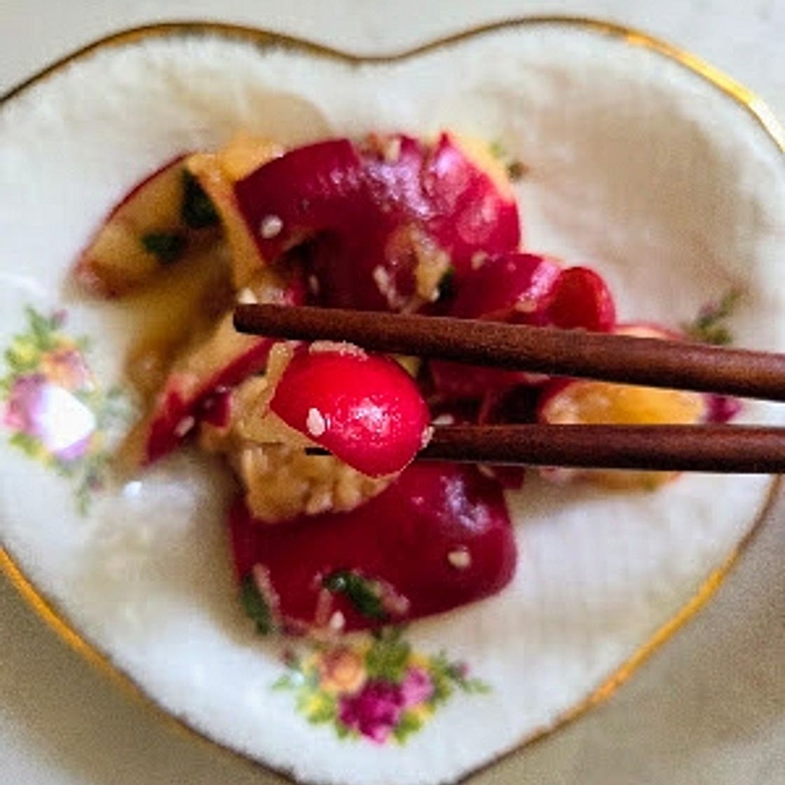 Smashed Radishes