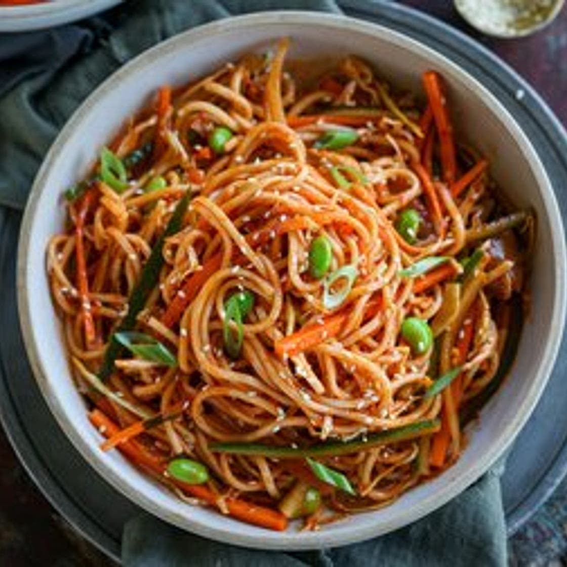 Bibim Guksu - Spicy Korean Noodle Salad