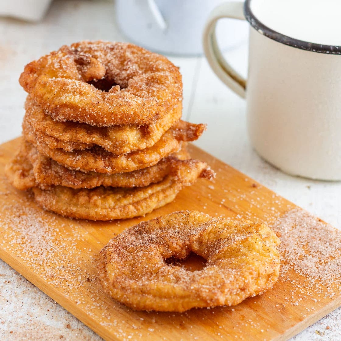 Fried Battered Apple Rings