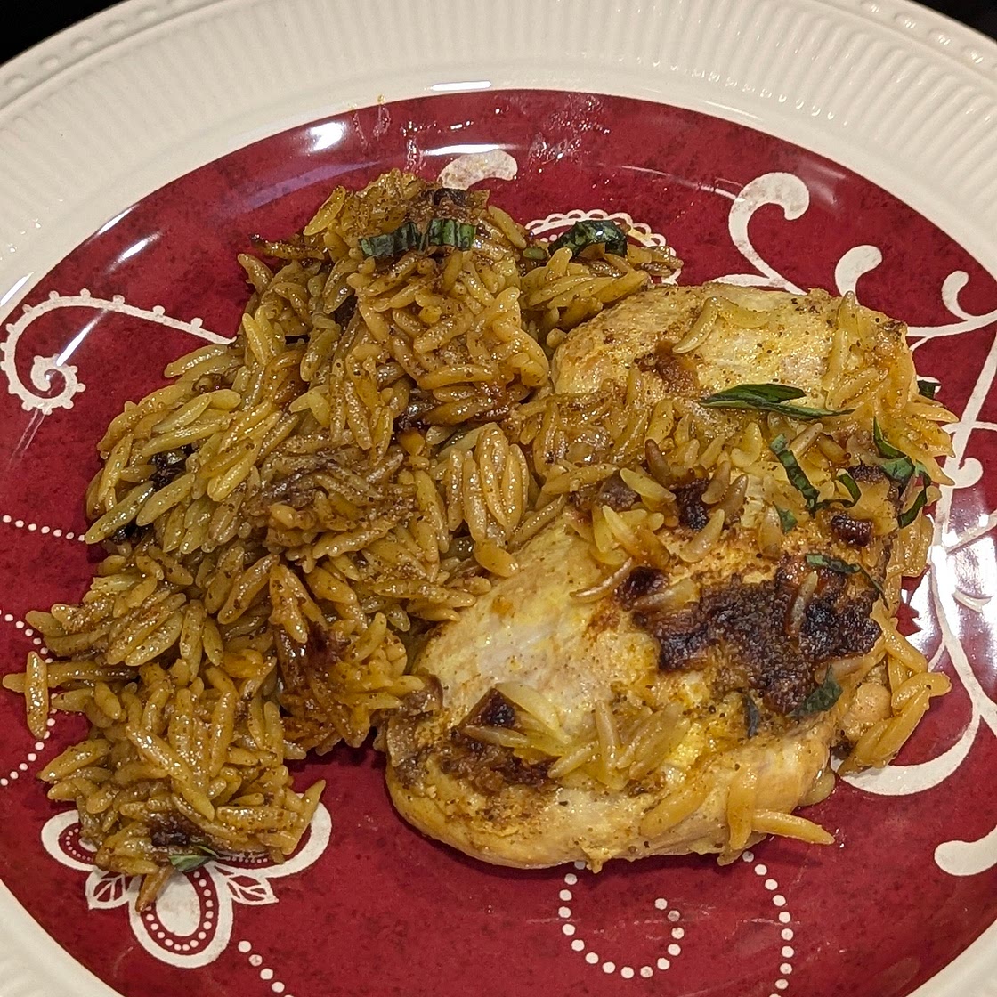 Lemon chicken orzo