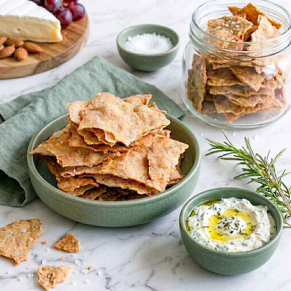Sourdough Discard Crackers
